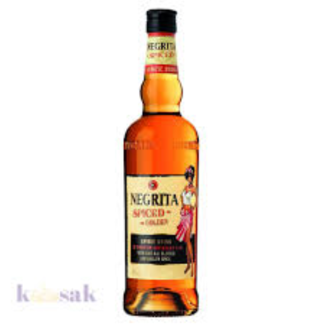 NEGRITA SPICED GOLDEN RUM 750ML